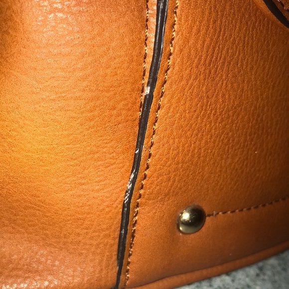 Camel Drawstring Bucket Bag - Picture 5 of 7